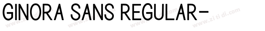 Ginora Sans Regular字体转换